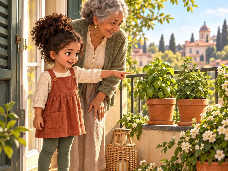 Alma Cares for the Herbs